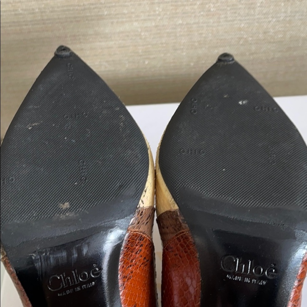 Chloe python mules - Picture 4 of 7